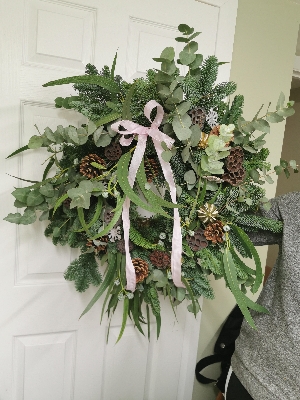 Luxury Christmas Door Wreath Workshop