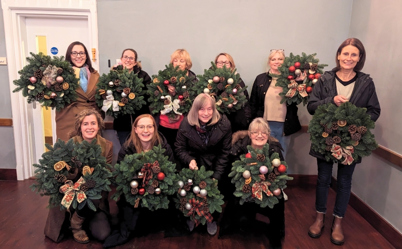 Christmas Wreath Workshop at Stewkley Village Hall